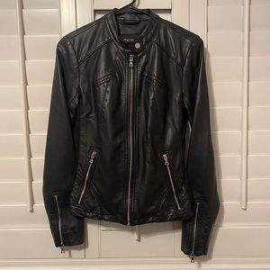 Guess Women's Faux-Leather Moto Jacket